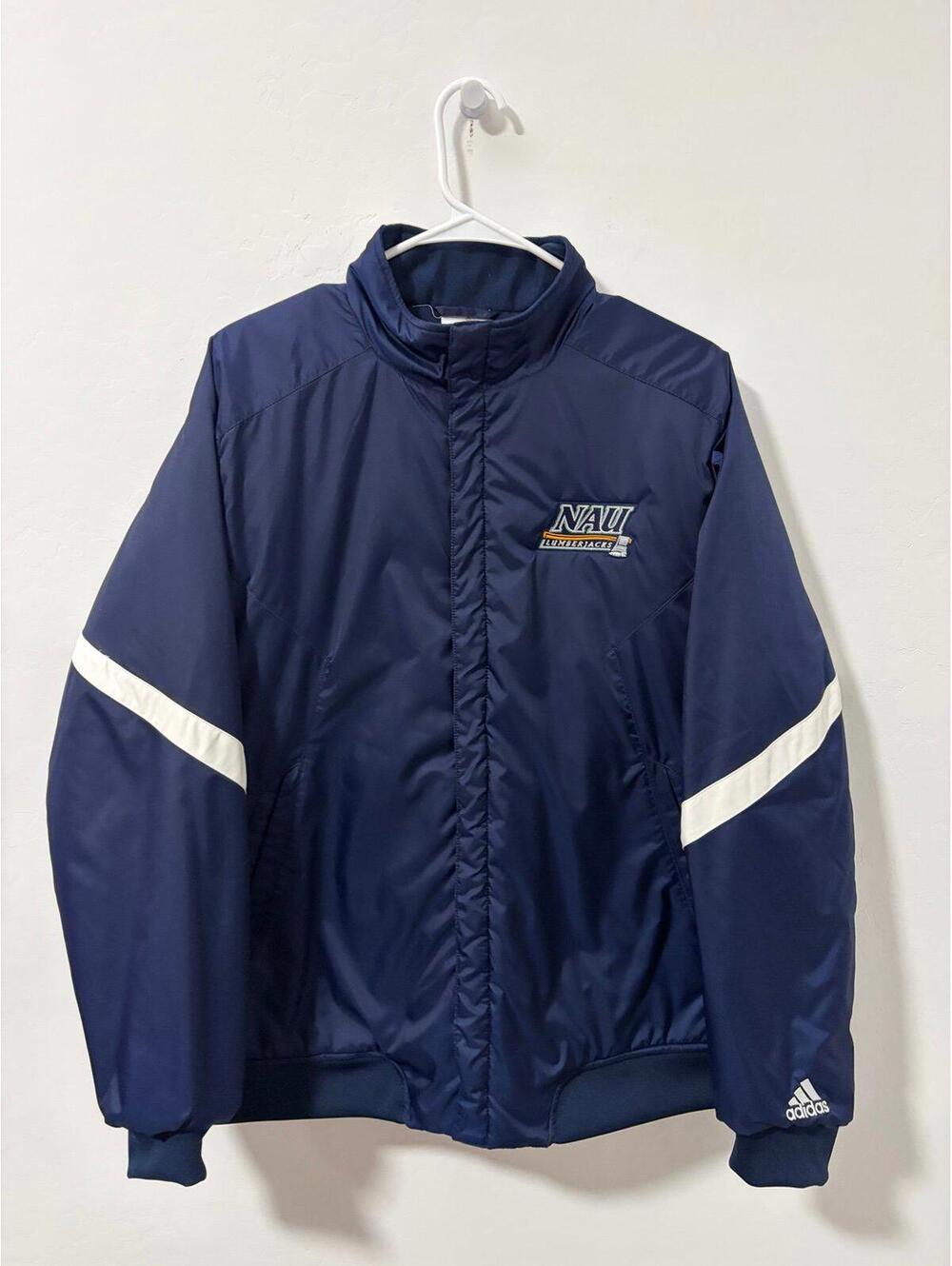 2009 Adidas NAU Lumberjacks Full Button Team Issued  Jacket - Mens Small